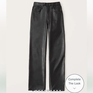 Abercrombie 90s relaxed fit leather pants